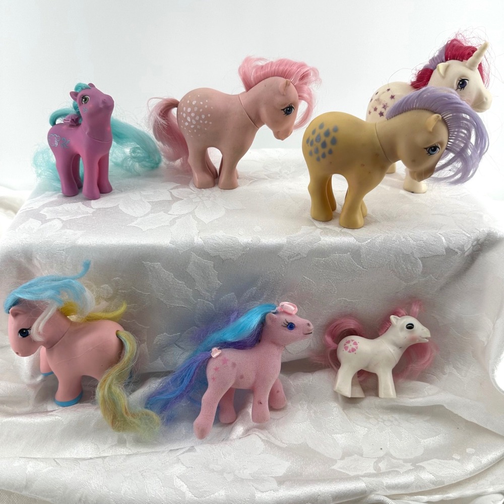 Hasbro My Little Pony G1 Vintage Lot Multi Fair 80s Earth Unicorn So Soft Used
